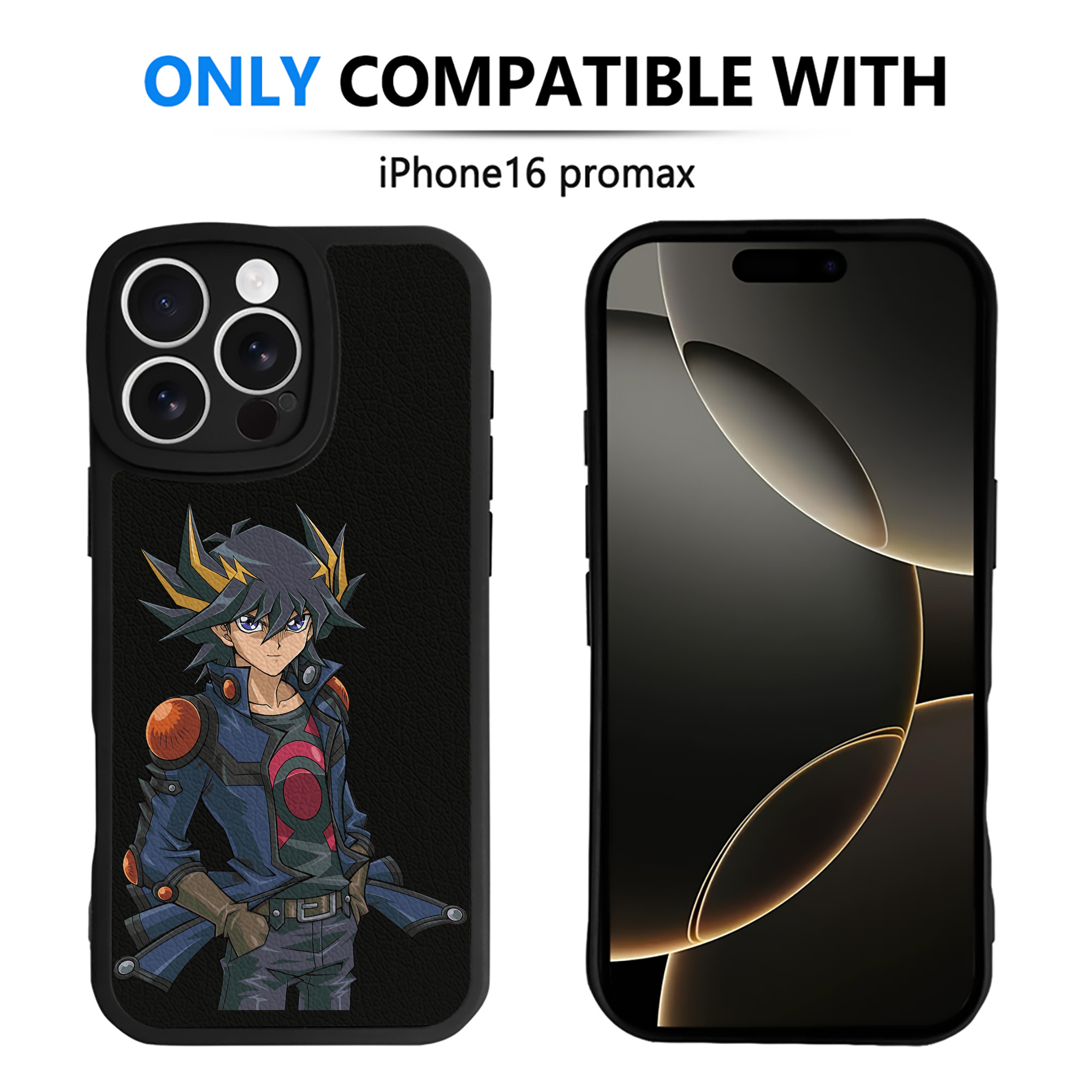 遊☆戯☆王 Yu-Gi-Oh! 【iPhone 16シリーズ対応】シリコンスマホケース（レザー調） 材質：シリコン